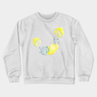 Lemon Cat Crewneck Sweatshirt